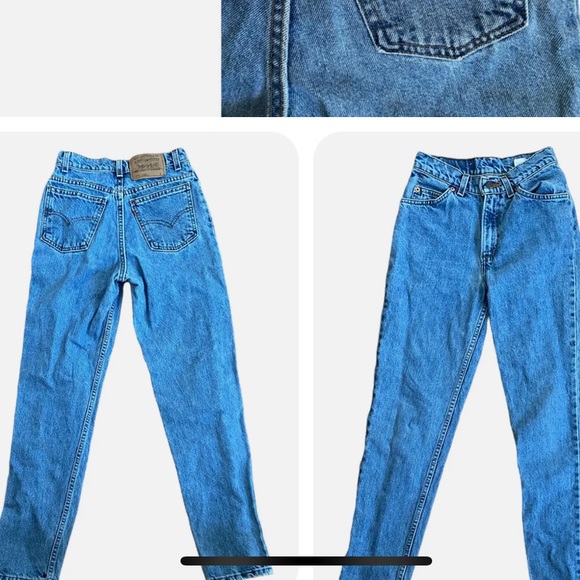 Vintage Levis High Waisted Jeans - Picture 2 of 7